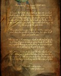 Tecumseh Poem Print