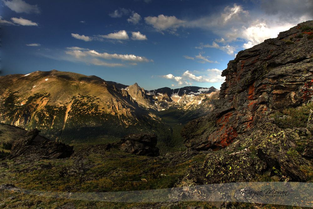 Mountain top view Rocky Mountain National Park