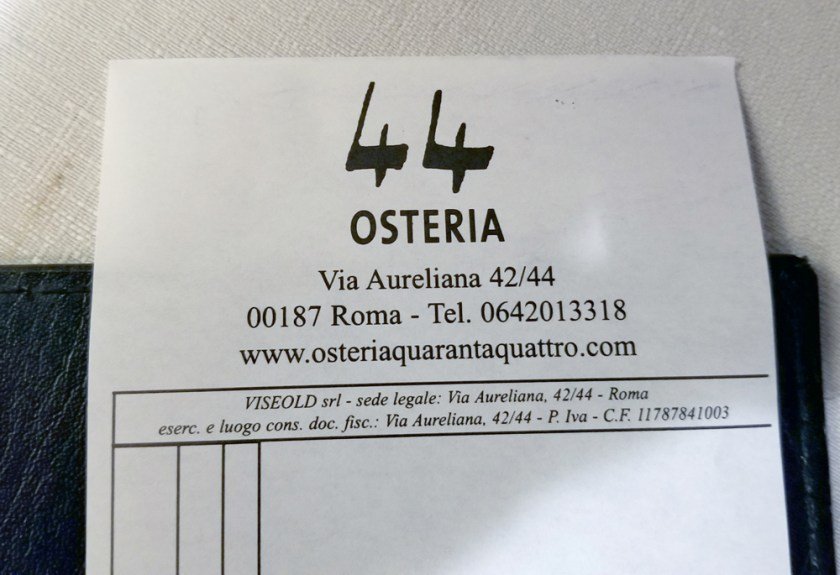 Osteria 44 - Best Places to Eat in Rome 