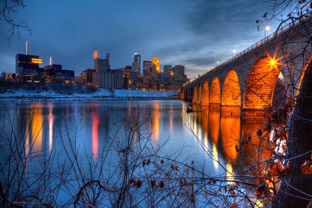 Minneapolis Skyline Images Stone Arch Bridge